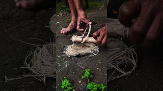 A new way to light a wood fire |#shorts