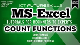 ICT FutureSkills - MS-Excel Tutorial (COUNT functions)
