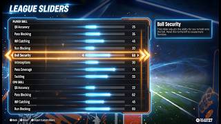 Realistic Dynasty Sliders | Wear And Tear | Auto Subs - College Football 27