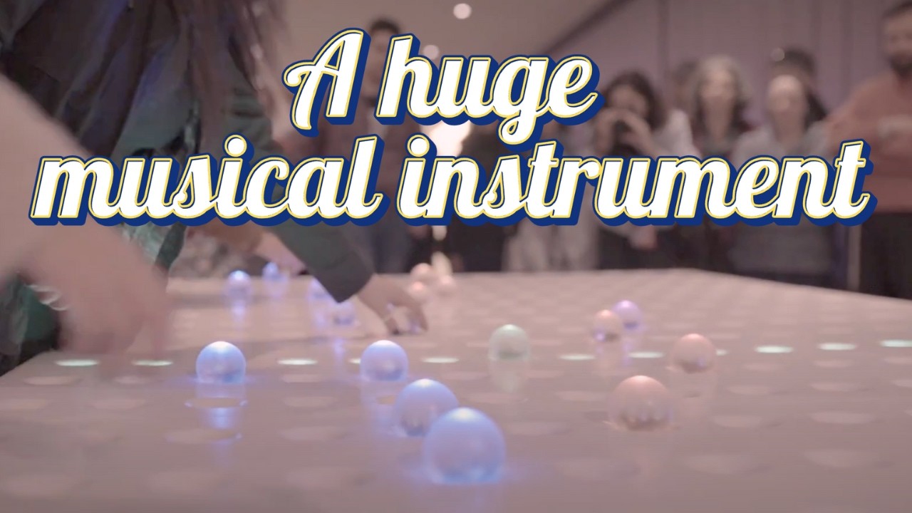 GRIDI - The worlds largest MIDI instrument (Live jam with Coolooloosh band)