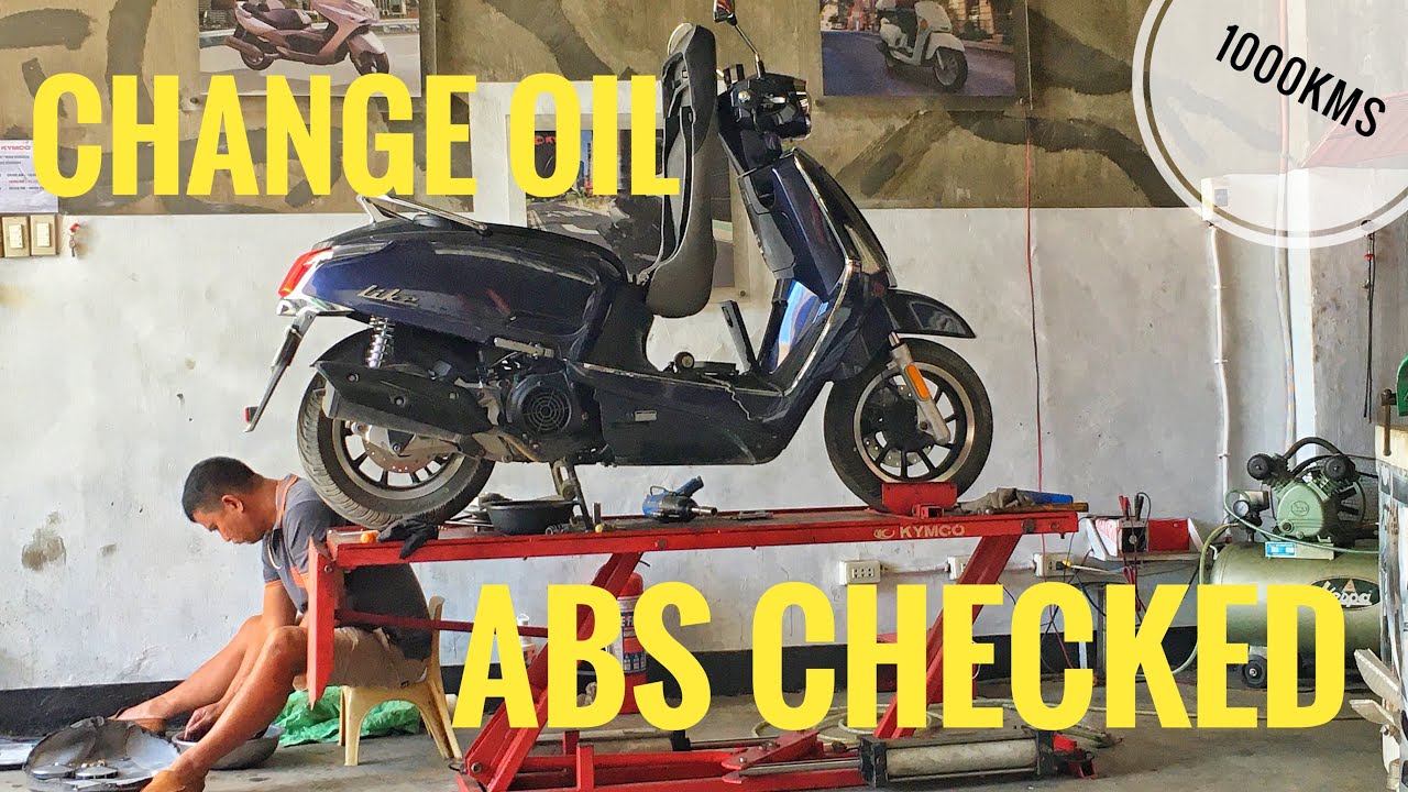 Kymco Service Center Change Oil // SM on FIRE! Kymco Like 150i YouTube