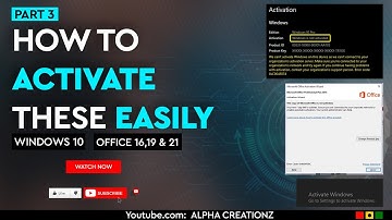 Activate Windows 10, Office 16, 19 and 21 easily with CMD_PART 3