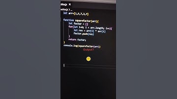 square each element of an array using loop ⚡⚡✨✨💯