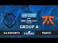 CS:GO - G2 Esports vs. fnatic [Vertigo] Map 2 - IEM New York 2020 - Group A - EU