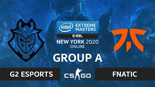 CS:GO - G2 Esports vs. fnatic [Vertigo] Map 2 - IEM New York 2020 - Group A - EU