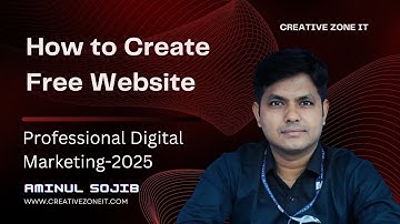 How to Create Free Website 2025 || Creative Zone IT || Best IT Learning Institute