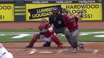 ARI@CIN: Owings opens the scoring with an RBI single