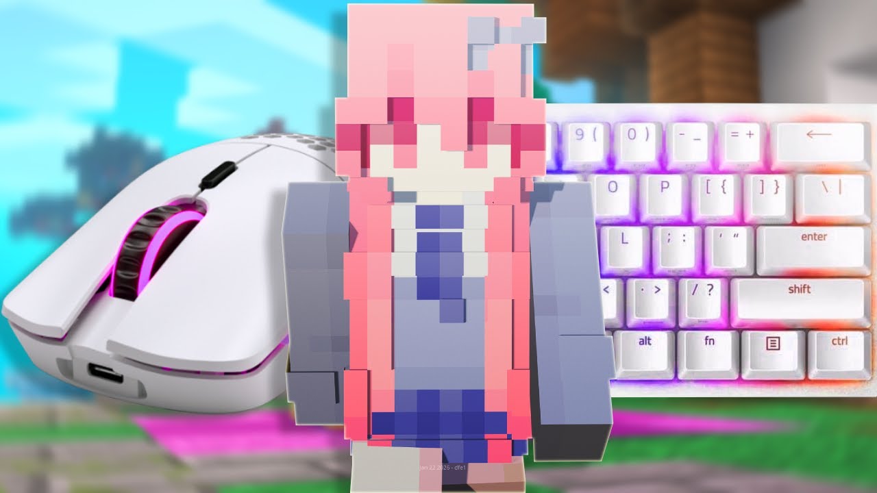 Hive Bedwars Keyboard and Mouse ASMR [4k]