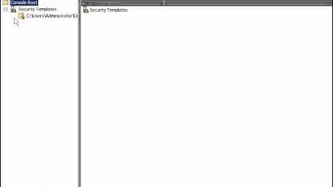 Applying Security Templates.avi