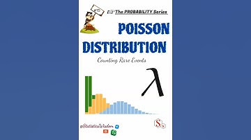 #15 POISSON DISTRIBUTION || Discrete Probability Distribution #probability