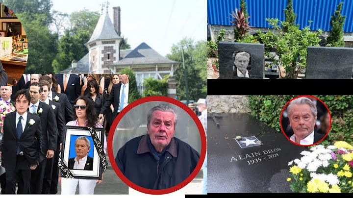 Tombe d'Alain Delon à Douchy - Image officielle diffusée par la famille Delon et visite interdite