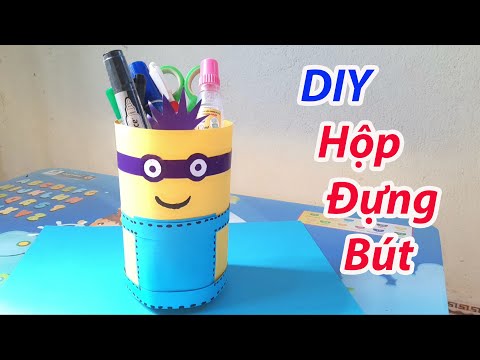 Video Cách làm hộp bút từ chai nhựa đơn giản | Ý tưởng thủ... - youtube