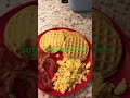 #breakfast waffles, bacon, turkey, bacon, and scrambled eggs ￼#subscribe #cooking
