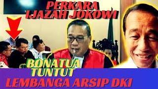 Download Lagu KEMELUT IJAZAH JOKOWI... BONATUA SILALAHI TUNTUT LEMBANGA ARSIP DKI TERKAIT DOKUMEN IJAZAH JOKOWI  MP3