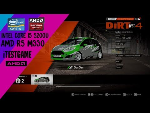 Dirt 4 on AMD R5 M330 | 8GB RAM | i5 5200U @itestgame7159