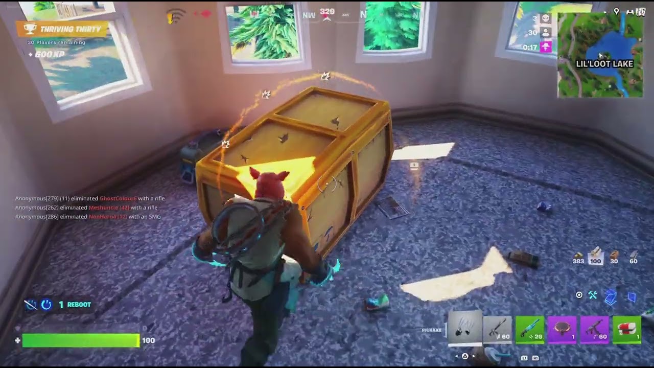 Playing Fortnite Reload