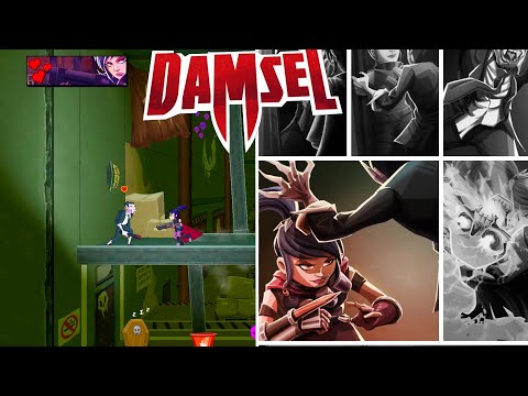 Damsel - Gameplay [Fast-paced Arcade / Action / Shoot ’em up / Beat 'em up / Comics]