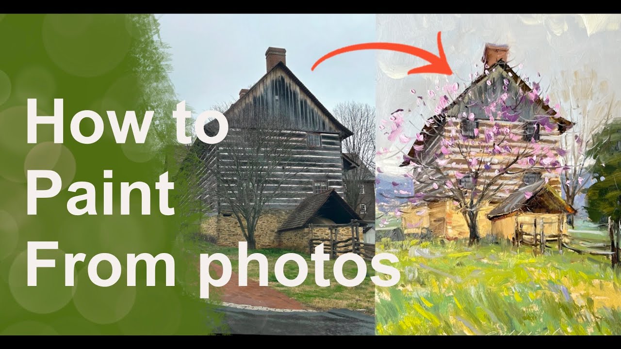 How to paint from photos - oil painting tutorial demonstration - YouTube