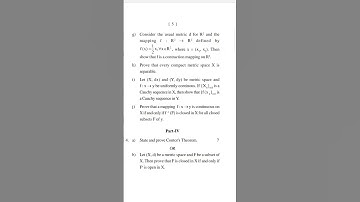 Bsc 4th Semester Math Honours 2021 Topology Question paper Of F.M University