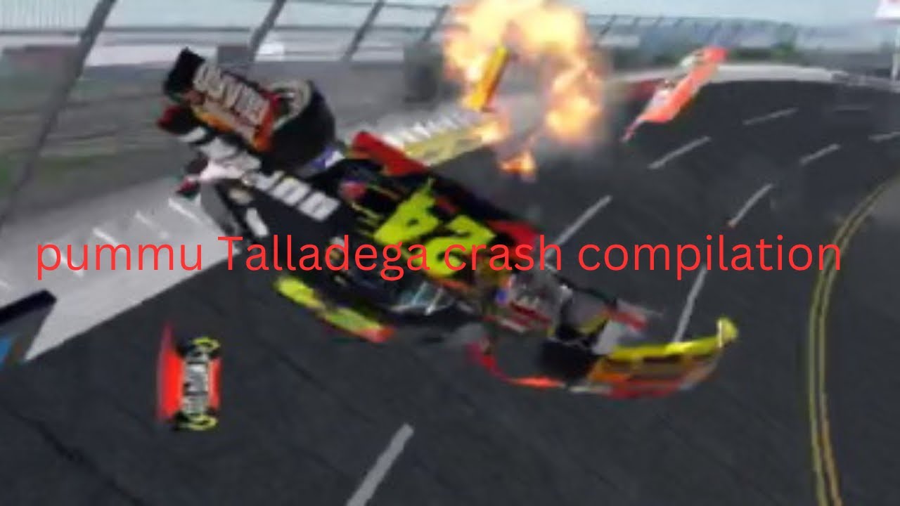 Pummu Talladega crash compilation - YouTube
