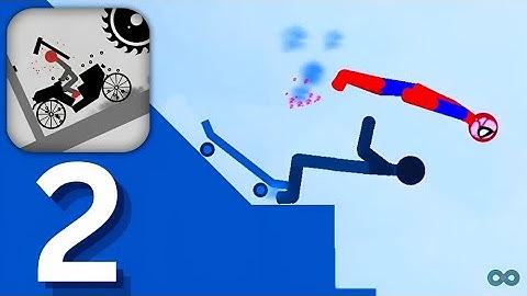 Stickman Falling - Gameplay Walkthrough Part 2 - simulates terrifying falls (iOS, Android)