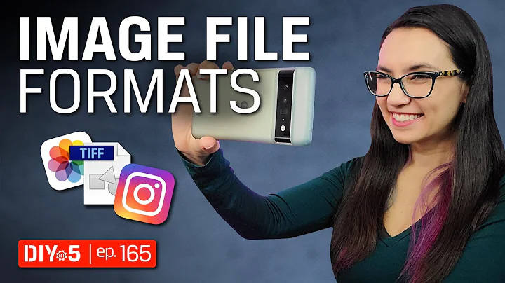 Image File Formats JPG, PNG, TIFF, GIF and RAW 🖼 DIY in 5 Ep 165