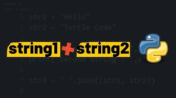 How to concatenate two strings in Python?