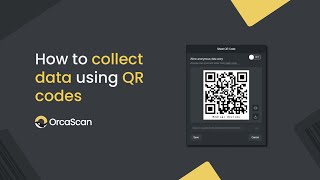 How to collect data using QR codes with Orca Scan screenshot 4