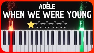 Adèle - When We Were Young - Easy Piano Tutorial + Sheet Music