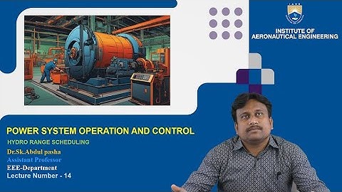 Hydro Range Scheduling by Dr. Sk Abdul Pasha