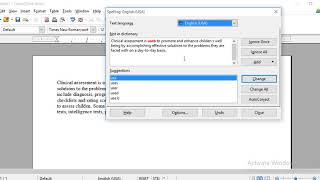 Open Office Writer Spelling Check