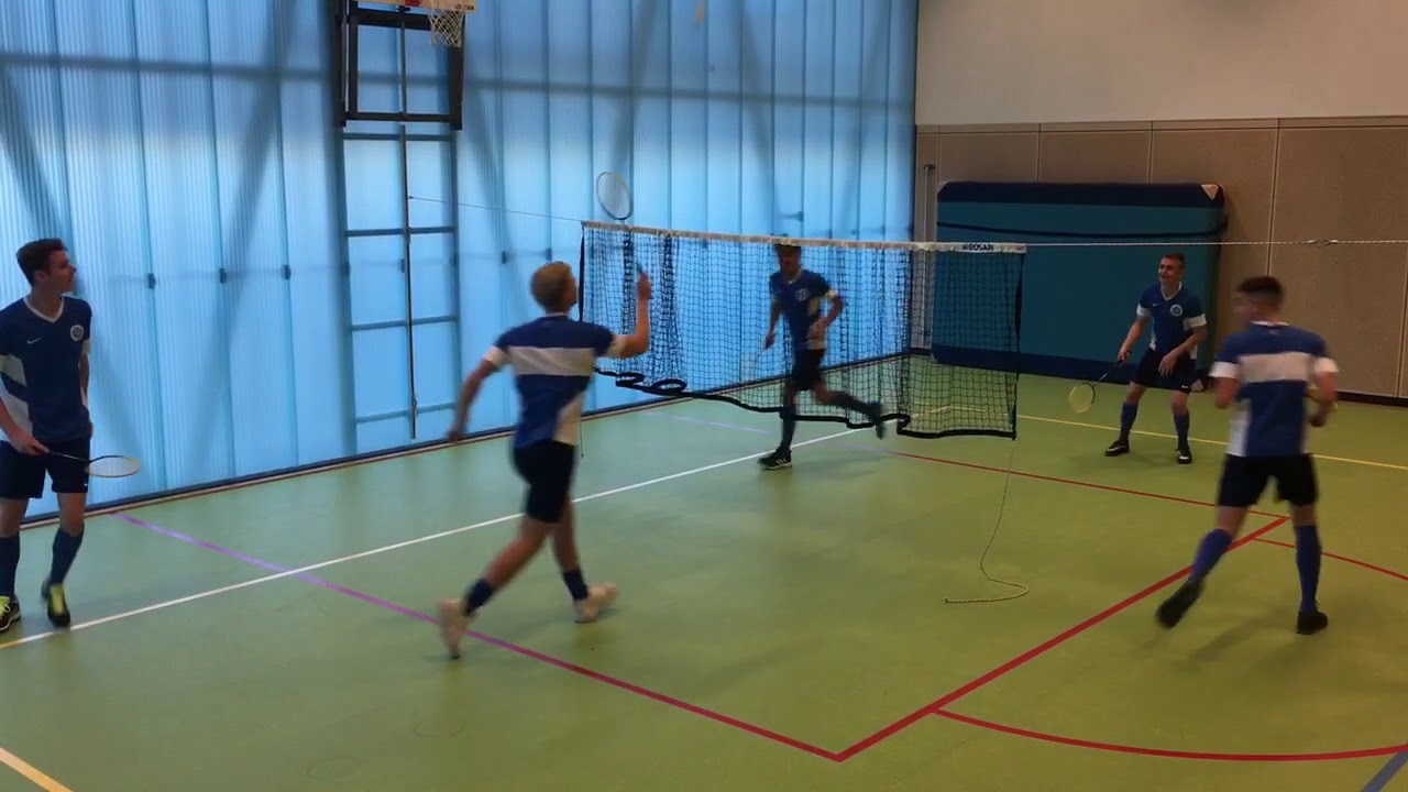 Honger pijp Ouderling Gymles: Badminton 5: Rond de tafel wedstrijd - YouTube