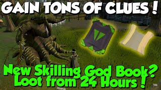 Scripture of Bik! Loot from 24 Hours of Skilling - LOADS OF CLUES! [Runescape 3]