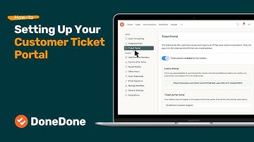 Setting Up Your Customer Ticket Portal in DoneDone