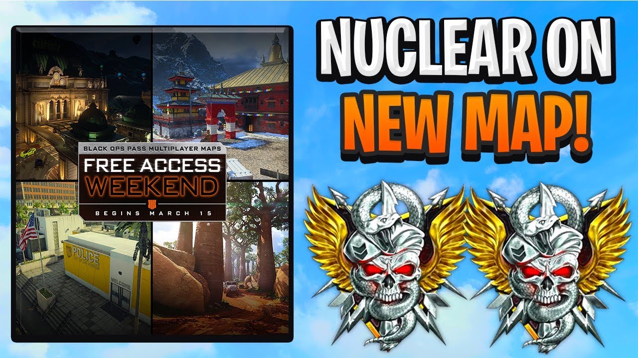 NUCLEAR on *FREE* DLC MAP.. (NEW FREE DLC MAPS) - COD BO4