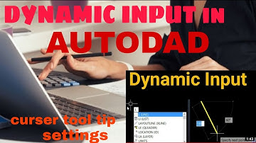 Dynamic input in AUTOCAD|| How to turn off and turn on Dynamic input in AUTOCAD