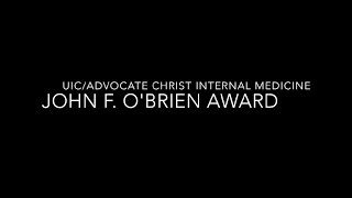 Uicadvocate Christ Internal Medicine - John F. Obrien Award