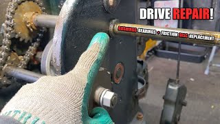 Bushings Bearings &amp; Friction Disc Replacement on MTD Snowblower