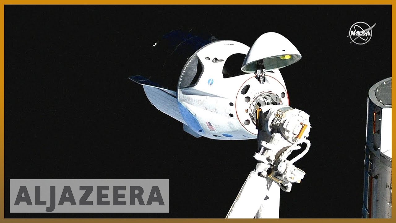 🚀 كبسولة كرو دراغون التابعة لشركة سبيس إكس تلتحم بنجاح بمحطة الفضاء الدولية | الجزيرة الإنجليزية