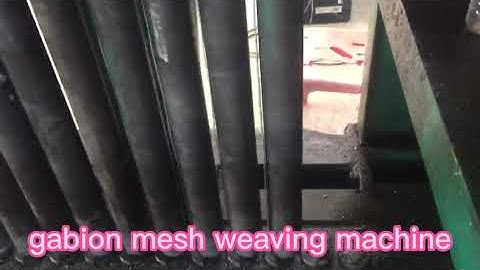high speed full automatic gabion mesh weaving machine production line