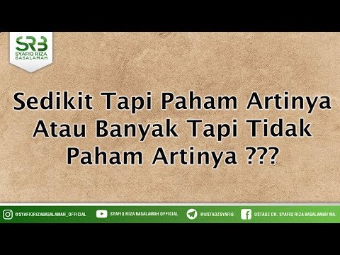 Video: Apa artinya sedikit?