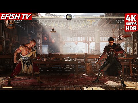Baraka & Stryker vs Kenshi & Shujinko (Hardest AI) - Mortal Kombat 1