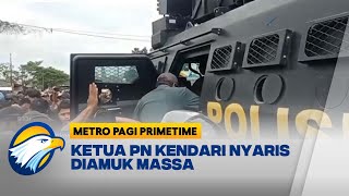 Lahan Sengketa Memanas, Polisi Evakuasi PN Kendari Pakai Barakuda Brimob  -  [Metro Pagi Primetime]