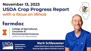 Illinois Crop Progress Report for Nov 13, 2023  #USDA #corn #wheat