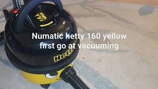 Numatic  hetty 160  new yellow het160-11 2020 first go vacuuming