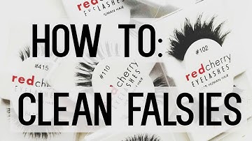 How to: Clean and reuse your false eyelashes ♡