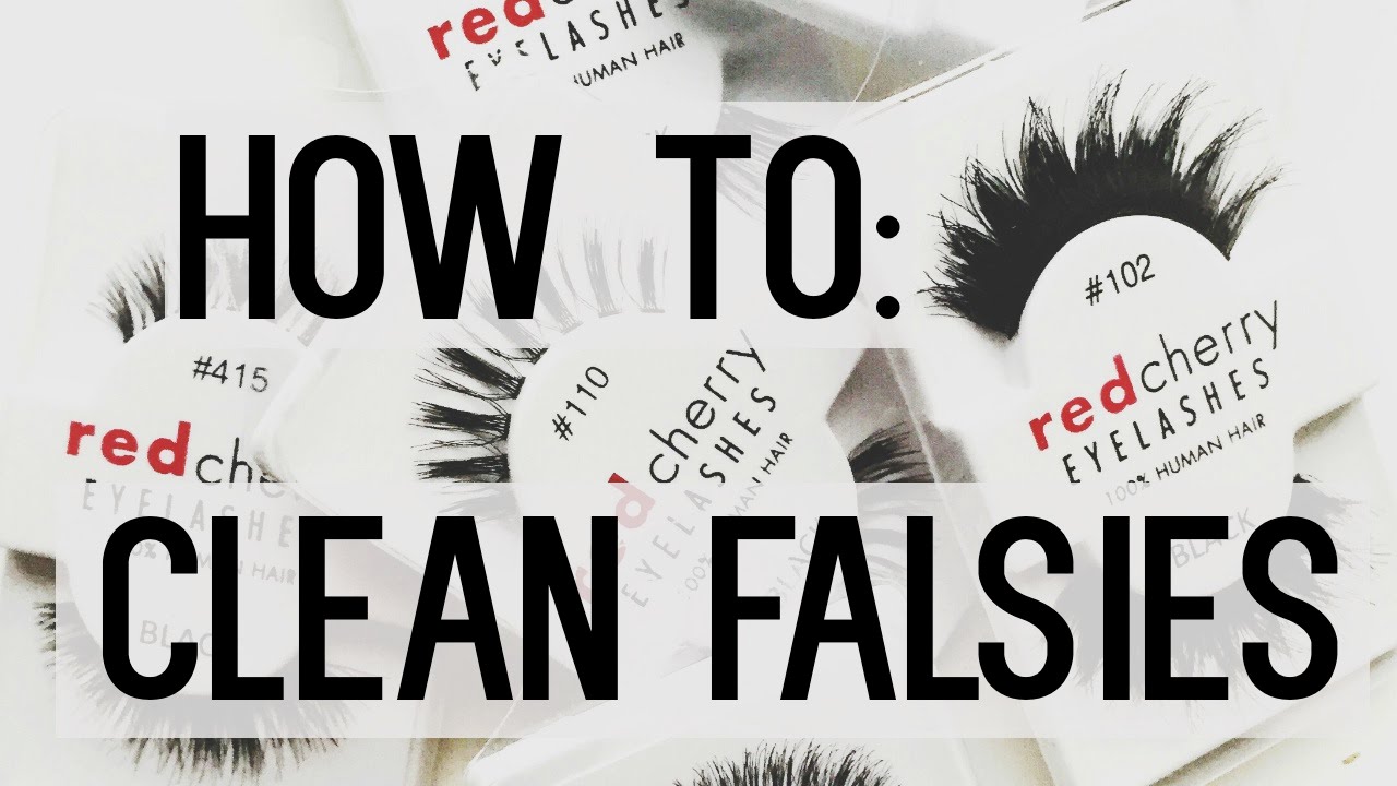 How to: Clean and reuse your false eyelashes ♡