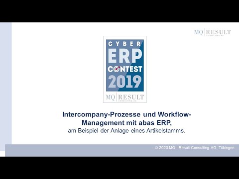 Intercompany-Prozesse und Workflow mit abas ERP | MQ Cyber ERP Contest