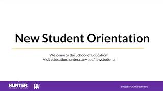 New Graduate Student General Orientation