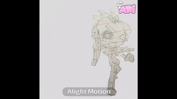 Tweening traditional art for the first time! #dandysworld #animation #alightmotion #dandysworldmemes